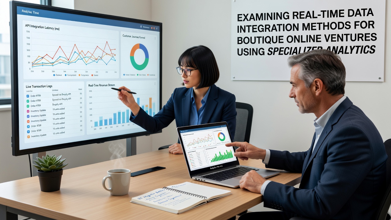Analytics interface displaying live customer behavior metrics from integrated data sources